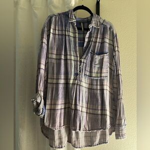 free people plaid shirt
